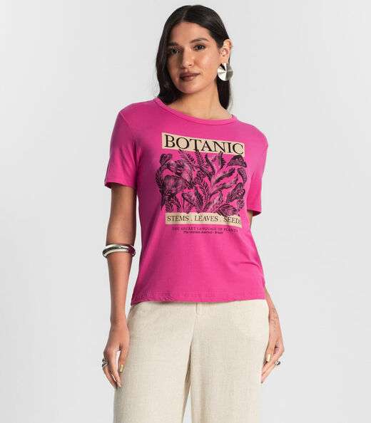 Image_Blusa T- Shirt Feminina Rovitex Rosa