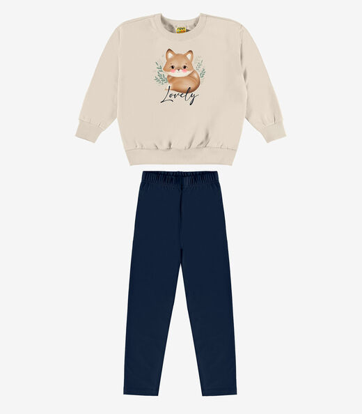 Image_Conjunto Blusão Com Legging Menina Rovi Kids Bege