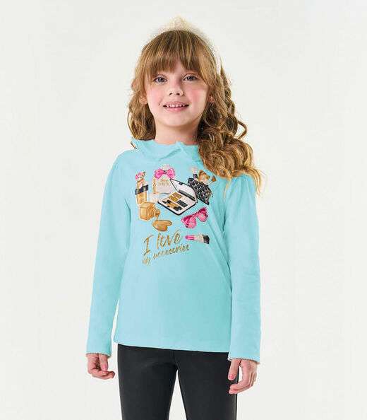 Conjunto Infantil Blusa Com Legging Trick Nick Azul
