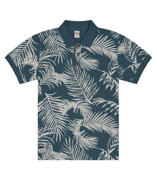 Image_Camisa Polo Infantil Em Cotton Trick Nick Azul