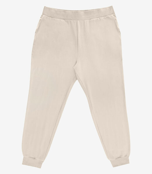 Image_Calça Jogger Feminina Plus Size Secret Glam Bege