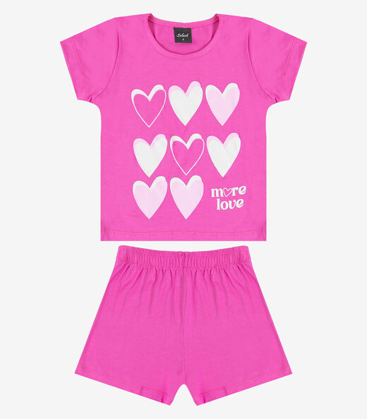 Conjunto Feminino Infantil Seletc Rosa