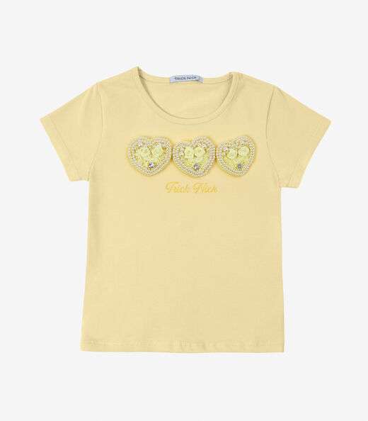 Blusa Infantil Manga Curta Trick Nick Amarelo