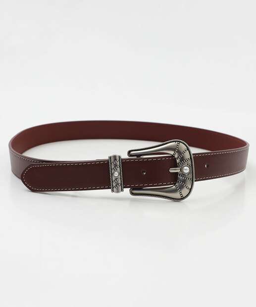 Cinto Feminino Fivela Marisa Vinho