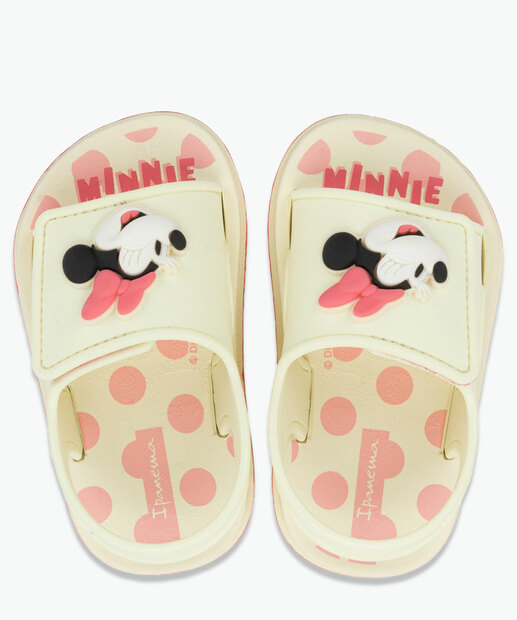 Image_Chinelo Ipanema Infantil Slide Minnie Disney Bege