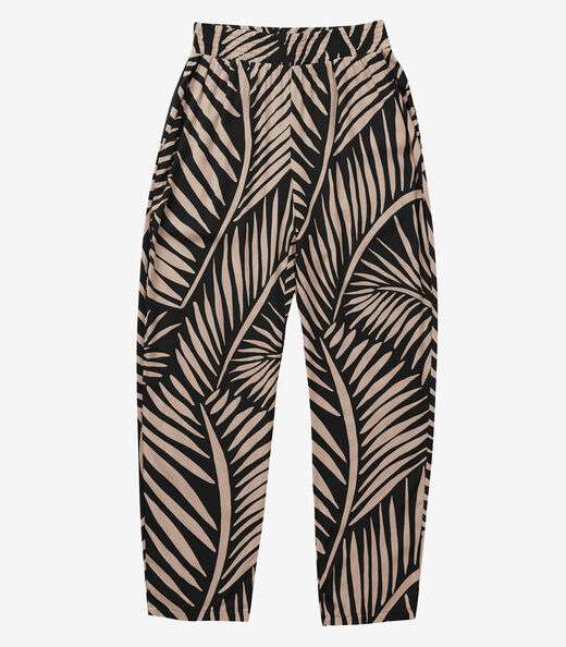 Calça Feminina Estampada Rovitex Preto