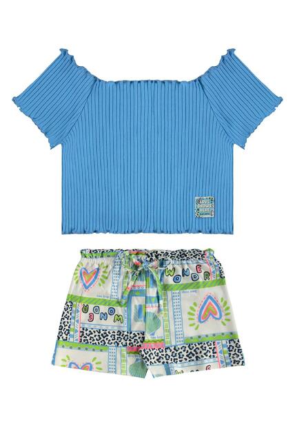 Image_Conjunto Blusa Short Estampado Bee Loop
