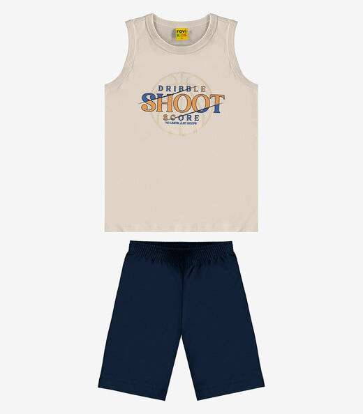 Image_Conjunto Machão c/ Bermuda em Meia Malha Rovi Kids Bege