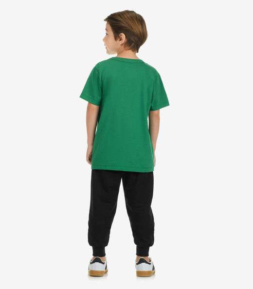 Calça Básica Unissex Infantil Rovi Kids Preto