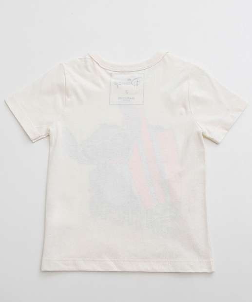 Conjunto Infantil Estampa Stitch Tam 1 a 3 Laranja