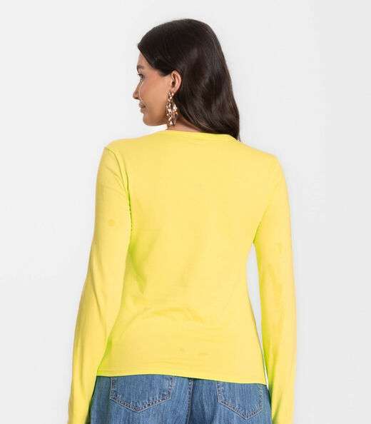 Blusa Manga Longa Básica Select Verde