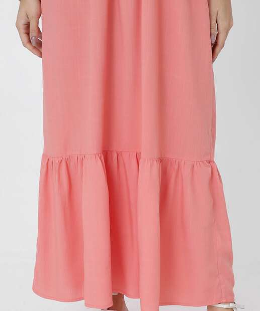 Vestido Midi Feminino Lastex Marisa Rosa