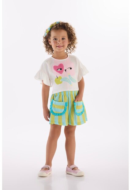 Image_Conjunto Menina com Blusa e Short Três e Já