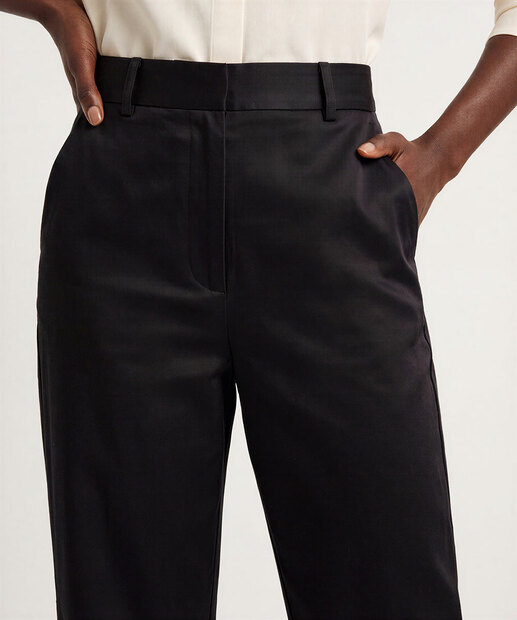 Calça Feminina Reta Alfaiataria Satin Cotton Marisa