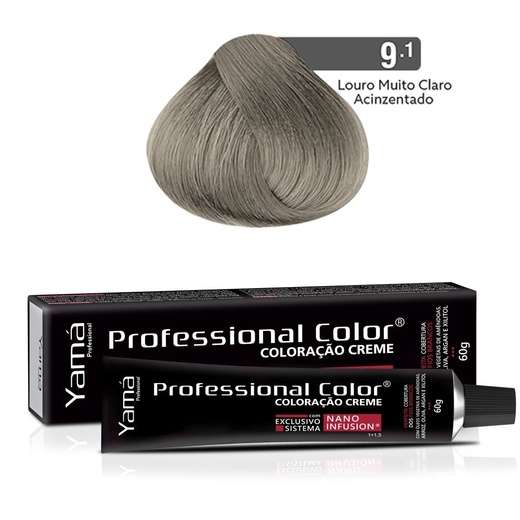 Image_Coloração Professional Color Nano Infusion 9.1 Louro Muito Claro Acinzentado Yam