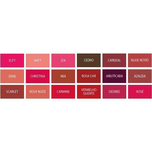 Batom Vegano Azaleia Ricosti 3,6g