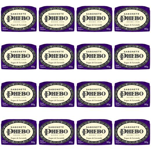 Image_Kit c/16 Sabonetes Phebo Toque De Lavanda 90g