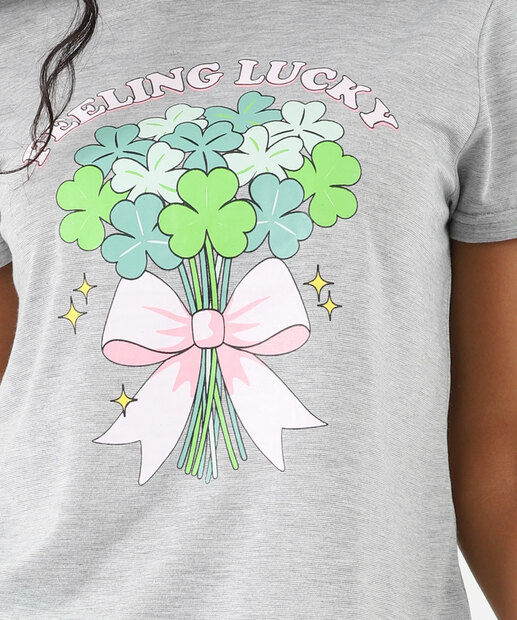 Pijama Feminino Estampa Buquê Marisa Cinza