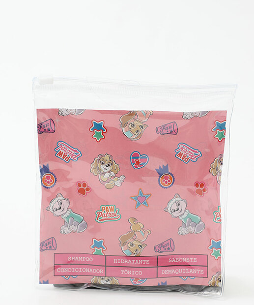 Kit De Viagem Feminino 3 Peças Patrulha Canina Azul