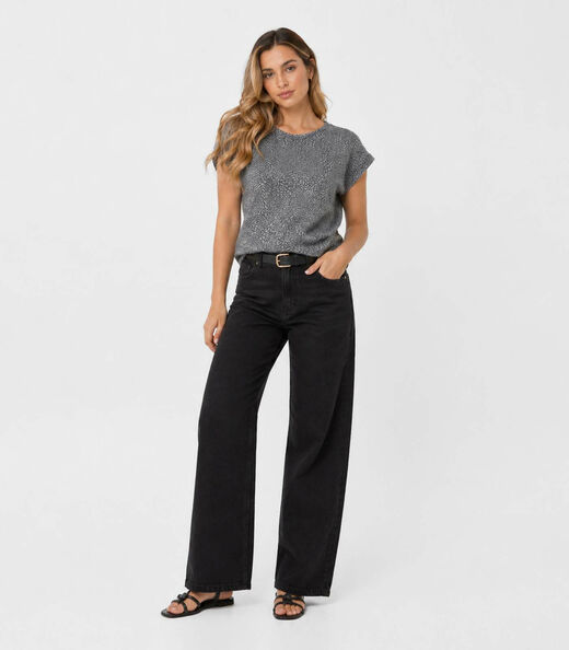 Blusa Feminina Em Malha Tapirus Infinita Cor Cinza