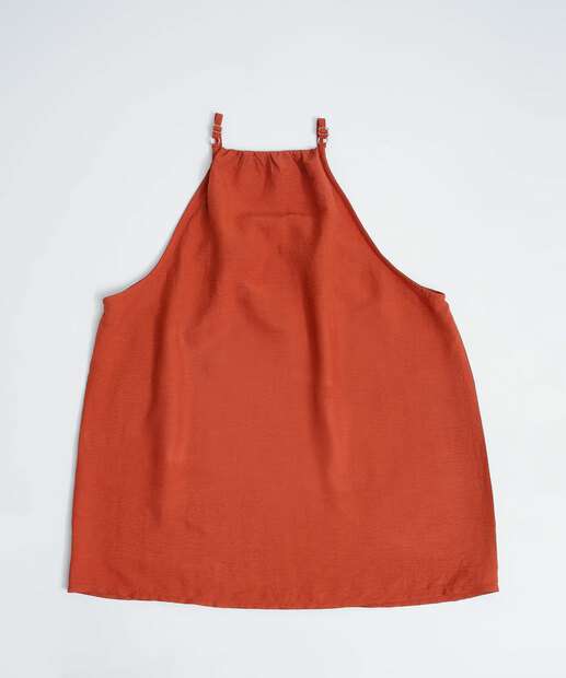 Blusa Regata Feminina Halter Neck Alças Finas Marisa 