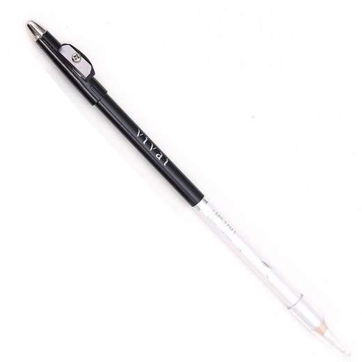 Lápis Duas Pontas Branco e Preto Vivai