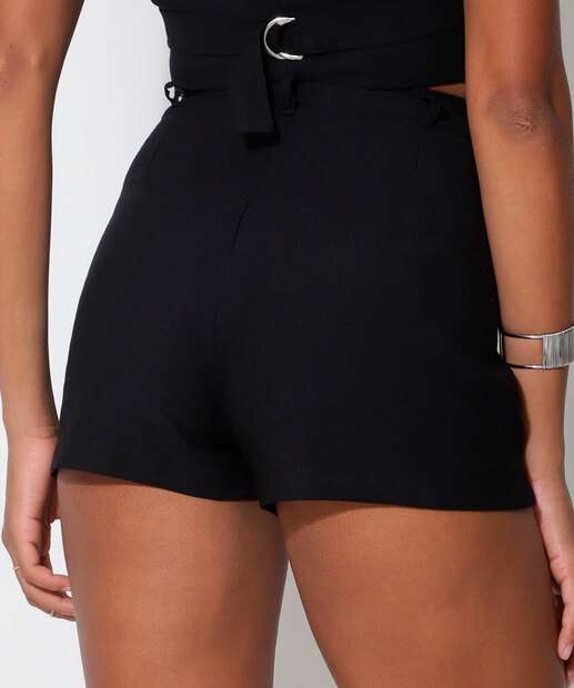 Short Cintura Alta Feminino Marisa