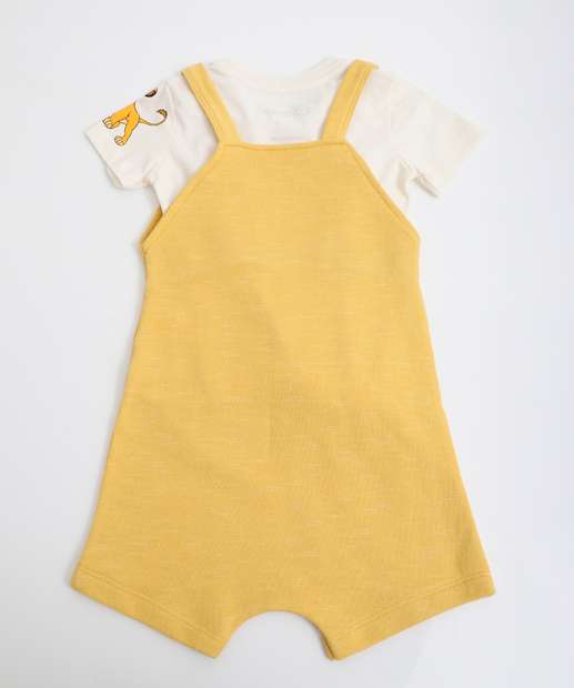 Conjunto Infantil  Estampa Simba Disney Tam 1 a 4 