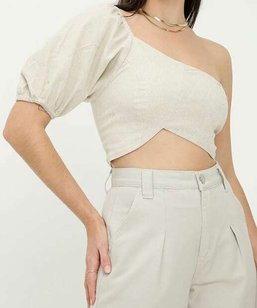 Image_Blusa Cropped Feminina Ombro Só Bufante Marisa  