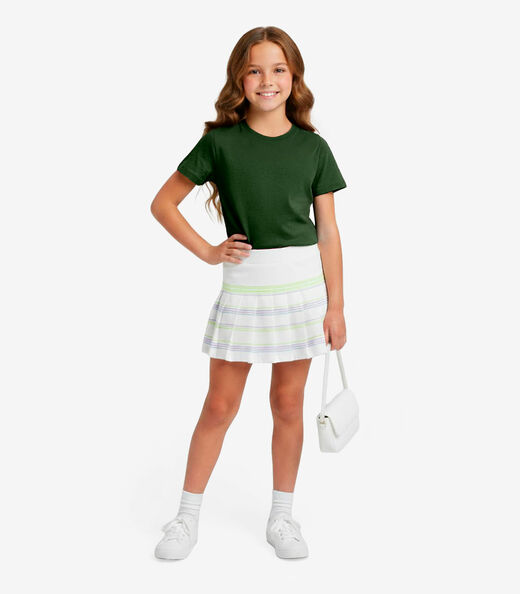 Image_Blusa Básica Infantil Manga Curta Lisa Soletex Verde