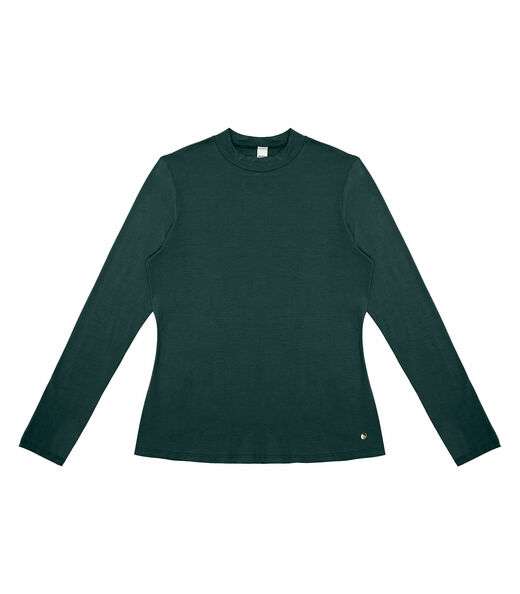 Blusa Feminina Manga Longa Gola Alta Rovitex Verde
