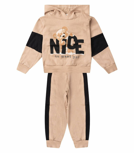 Image_Conjunto Moletom Menino Blusão E Calça Select Bege
