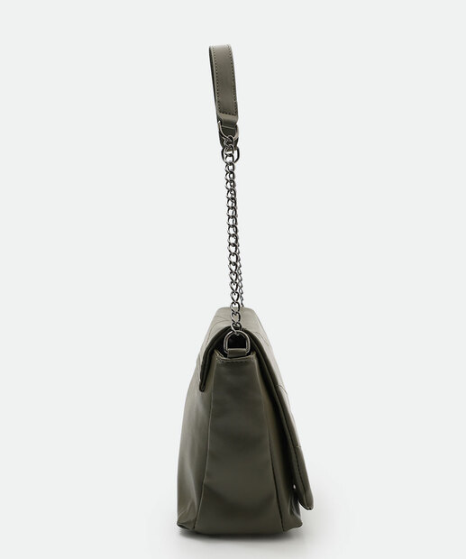Bolsa De Ombro Tote Feminina Corrente Marisa Verde