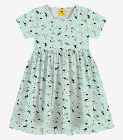 Image_Vestido infantil em Meia Malha Rovi Kids Verde