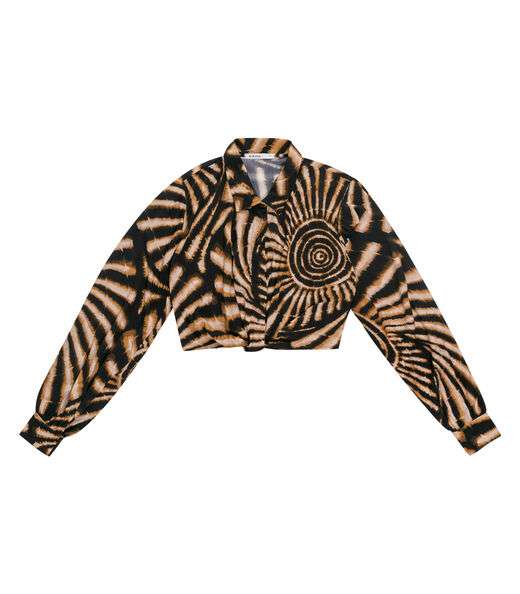 Camisa de Viscose Manga Longa Endless Preto