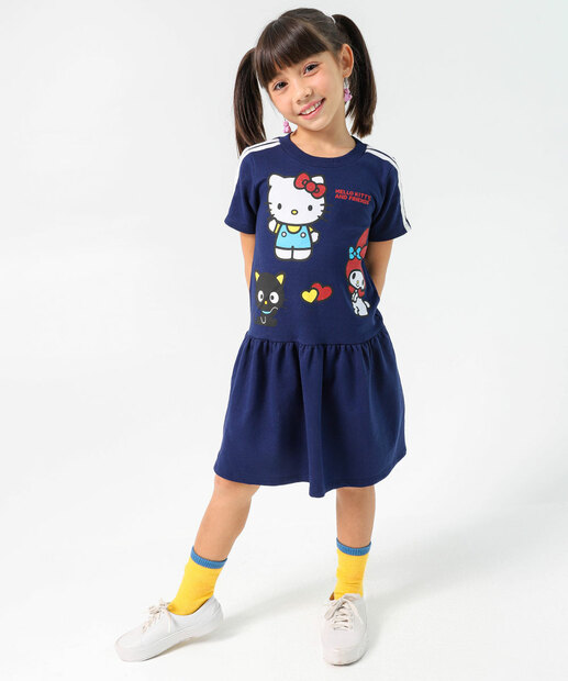 Vestido Infantil Hello Kitty E Amigos Sanrio Tam 4 a 10 Azul