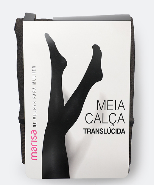 Image_Meia Calça Feminina Clássica Translucida Marisa Preto