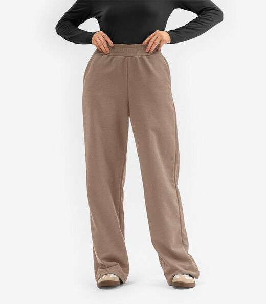 Calça Feminina em Moletom Rovitex Marrom