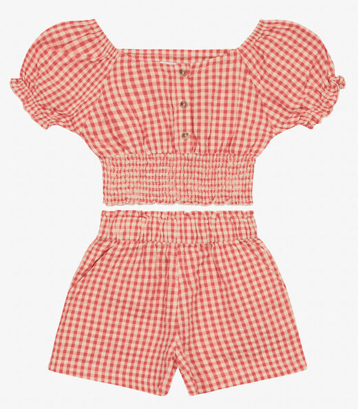 Conjunto Menina Blusa com Shorts Trick Nick Laranja