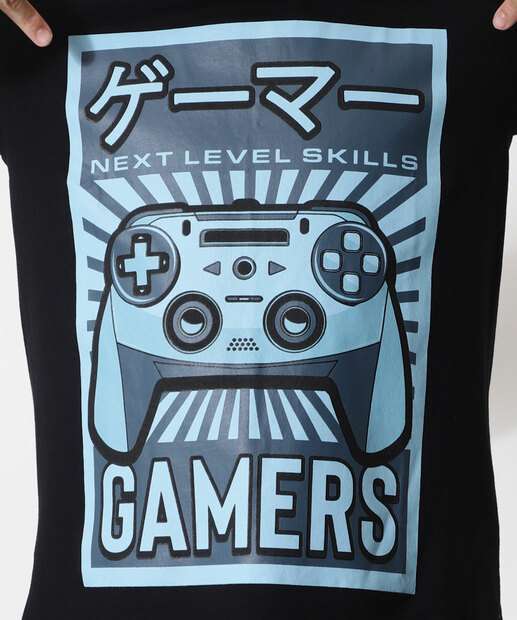 Camiseta Juvenil Estampa Videogame MR Tam 10 a 16  