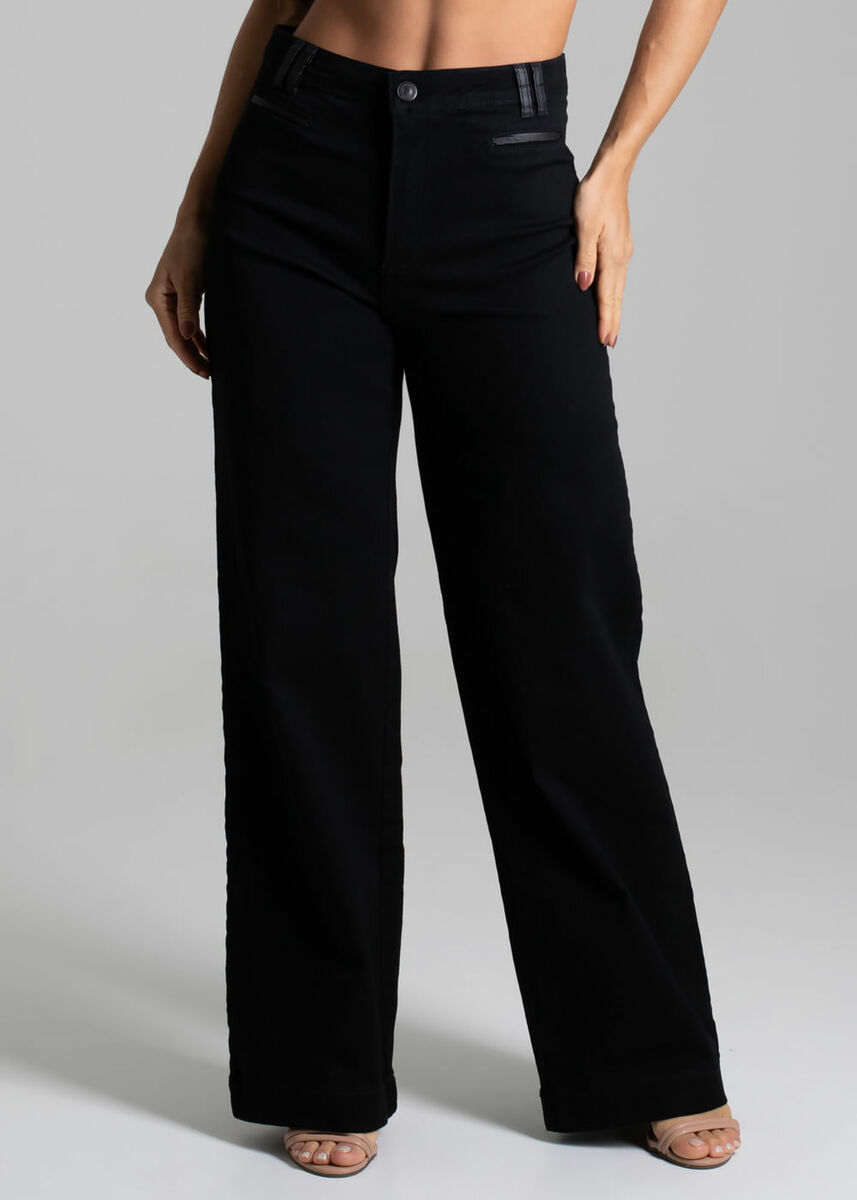 Calça Sarja Sawary Wide Leg - 276806 | Marisa