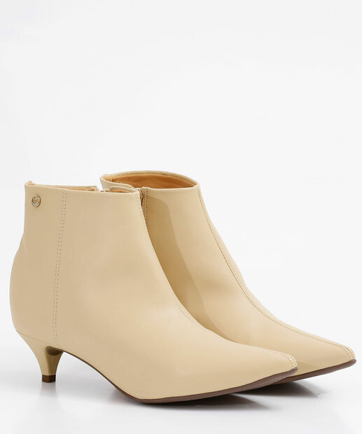Bota Feminina Ankle Boot Salto Fino Via Uno