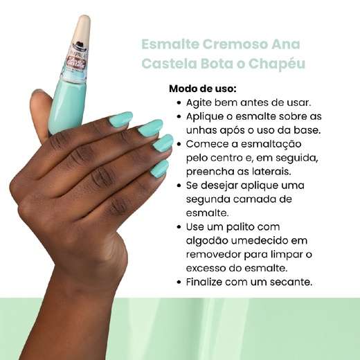 Esmalte Cremoso Bota O Chapeu Ana Castela Impala Manicure