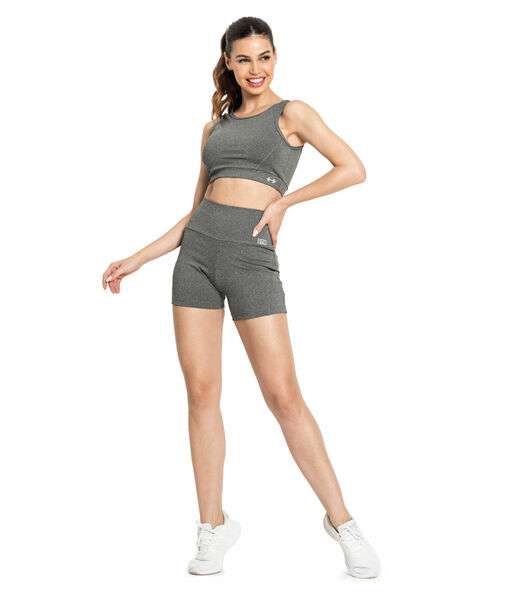 Bermuda Feminina FTK Fitness Cinza