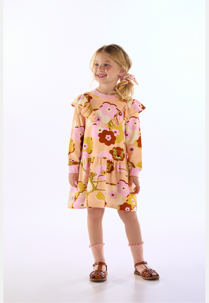 Image_Vestido Infantil Onça Molecotton Três e Já