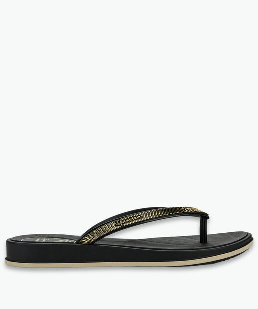 Chinelo Ipanema Feminino Shine Preto