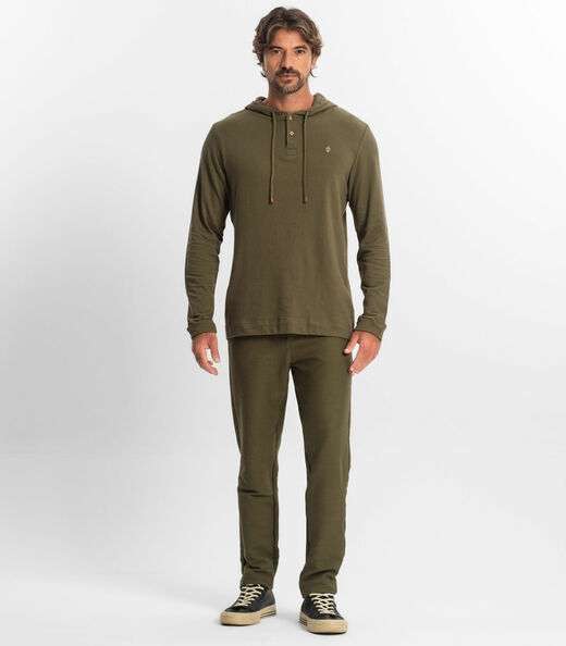 Blusão Masculino Com Capuz Diametro Verde