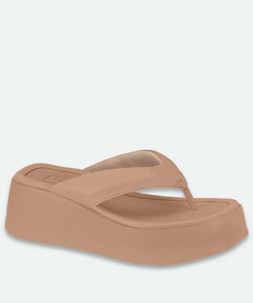 Image_Tamanco Feminino Flatform Beira Rio Bege