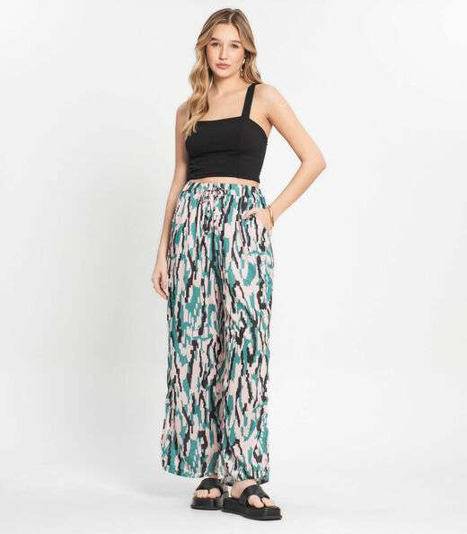 Image_Conjunto Feminino Cropped e Calça Estampada Select Preto