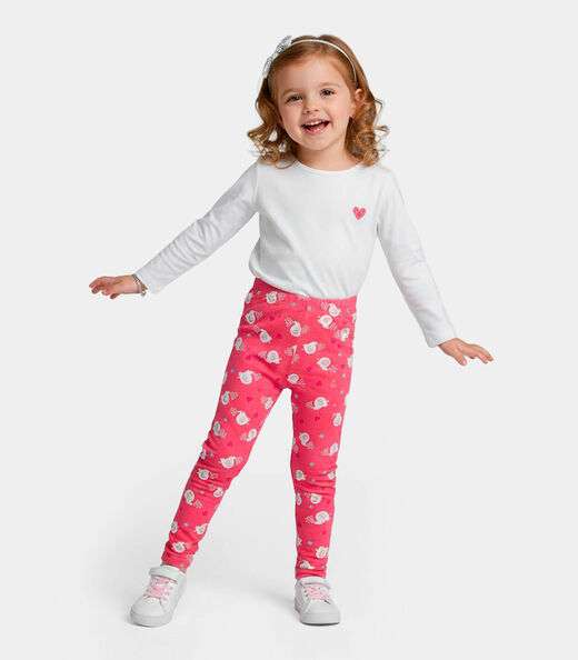 Image_Legging Infantil Em Cotton Select Rosa